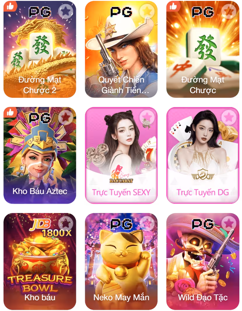 Các trò chơi hot tại 6FF6